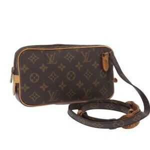 Authentic LOUIS VUITTON Monogram Marly Bandouliere Shoulder Bag M51828 LV